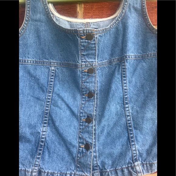 Vintage Denim La Griffe sz S/P Jean Top - Picture 2 of 6